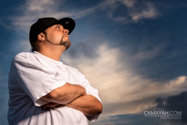 portrait-photography-male-model-looking-into-blue-sky