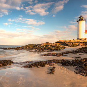 Annisquam Harbor Lighthouse – Gloucester, MA – Low Tide, Beach View Annisquam Harbor Lighthouse - Gloucester, MA - Low Tide, Beach View