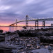 Claibourne Pell Newport Bridge - Purple Skies