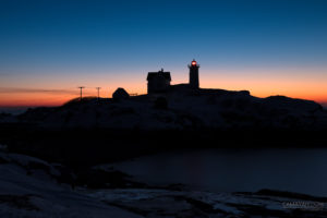 Nubble Lighthouse - Winter Silhouette