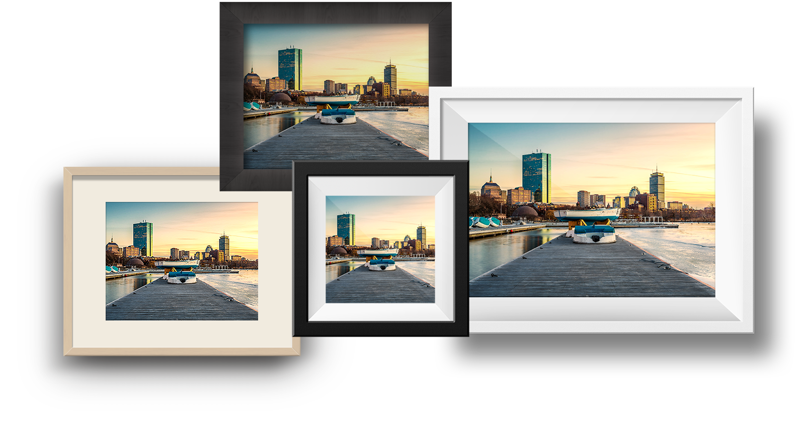 Boston Skyline Images and Prints by David Matthews Jr Boston, MA